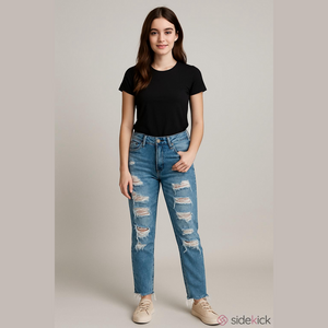 Kancan Jeans Womens Size 26 High Waisted Distressed Skinny Ankle